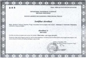 Sertifikat Akreditasi Akuntansi S1 2003-2008